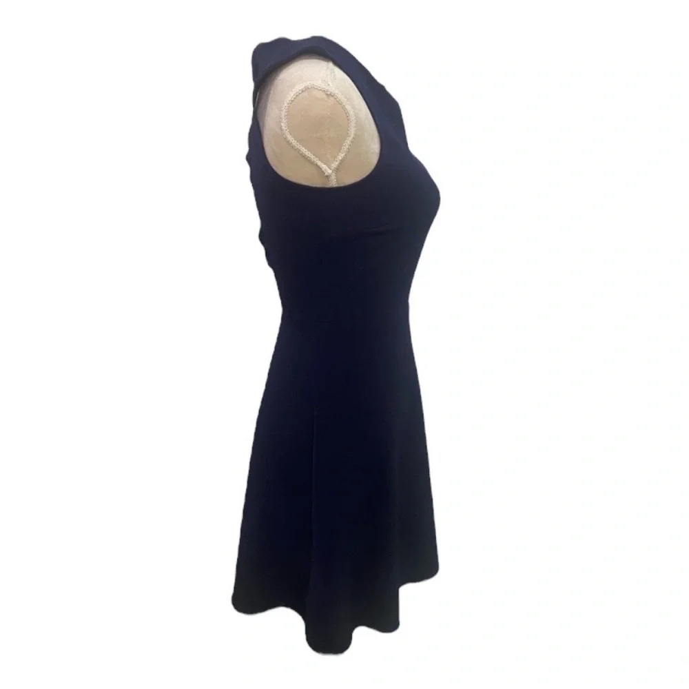 Zara Woman dark blue cutout fit and flare sleeveless dress size xs - Picture 4 of 8